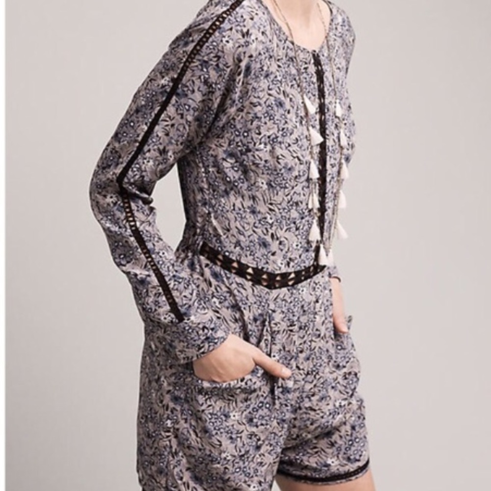 Anthropologie lace romper
